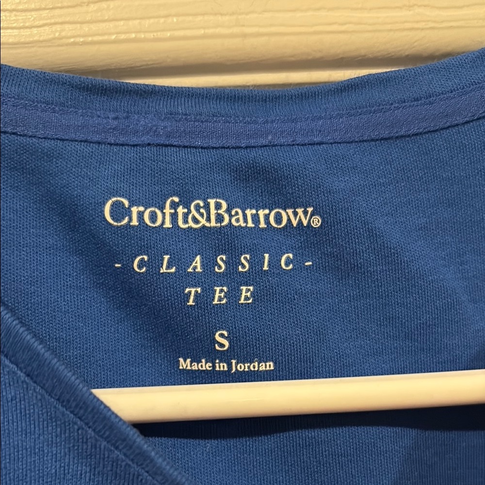 croft & barrow Blue Crew Neck Short Sleeve Tee - Picture 2 of 5
